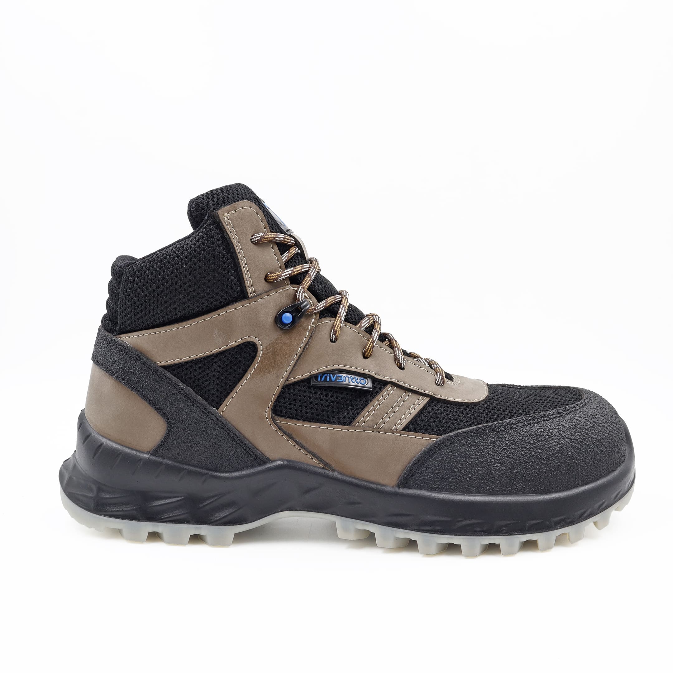 Bota industrial con puntera premium TRT 330 ASFALTO ALMENDRA X MALLA NEGRA - Imagen 3