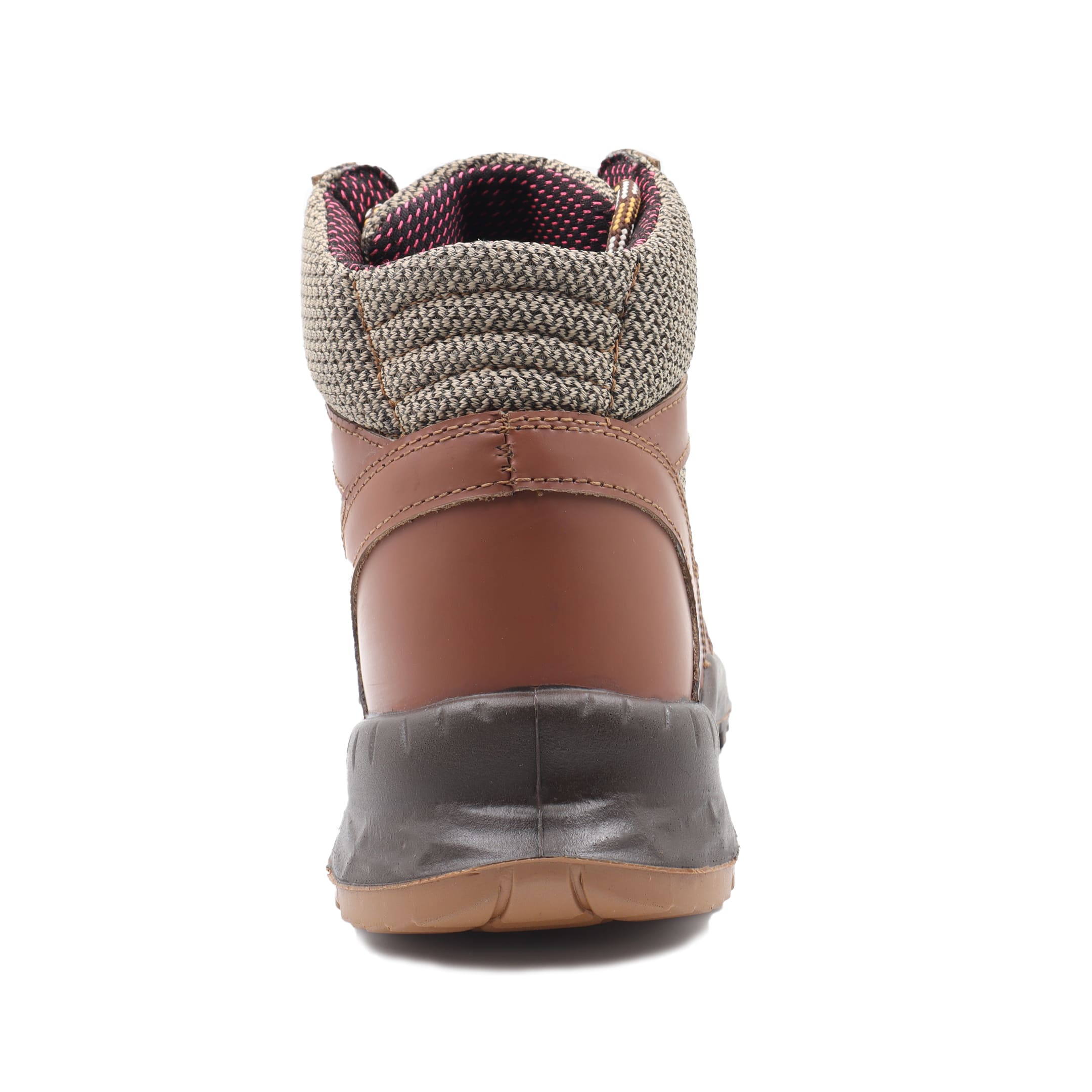 Bota industrial con puntera premium TRT 330 CAFÉ X MALLA DORADA - Imagen 3