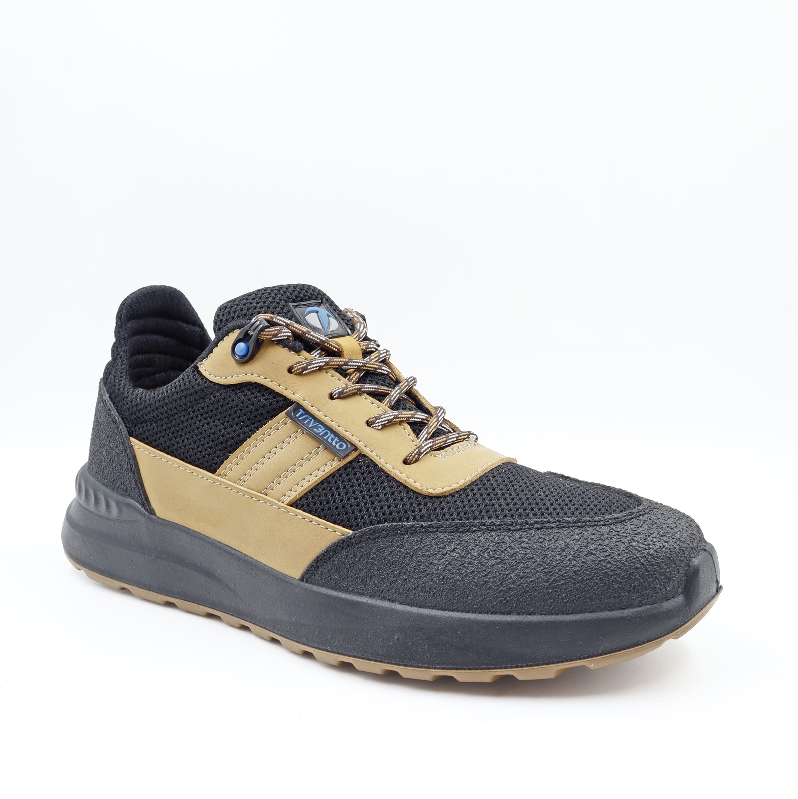 Zapato industrial micro Power Premium TRT 810 ASFALTO ORO X MALLA NEGRA